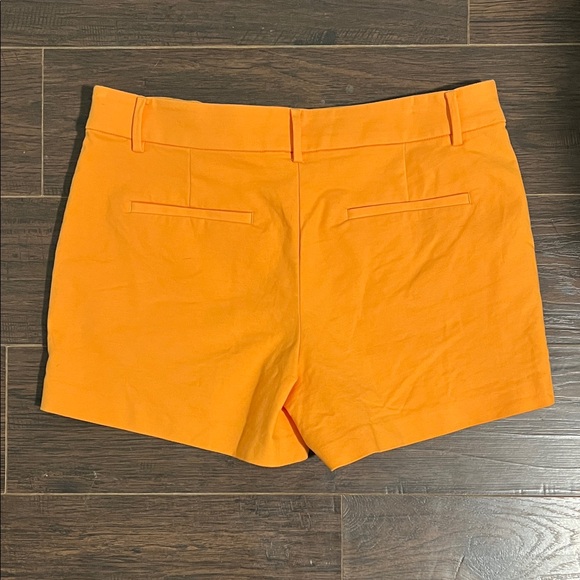 LOFT Orange Tailored Cotton Blend Shorts - Picture 4 of 6